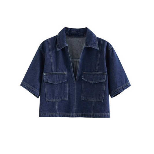Blue Leandro Set – Stilvoller Denim-Look für jeden Anlass