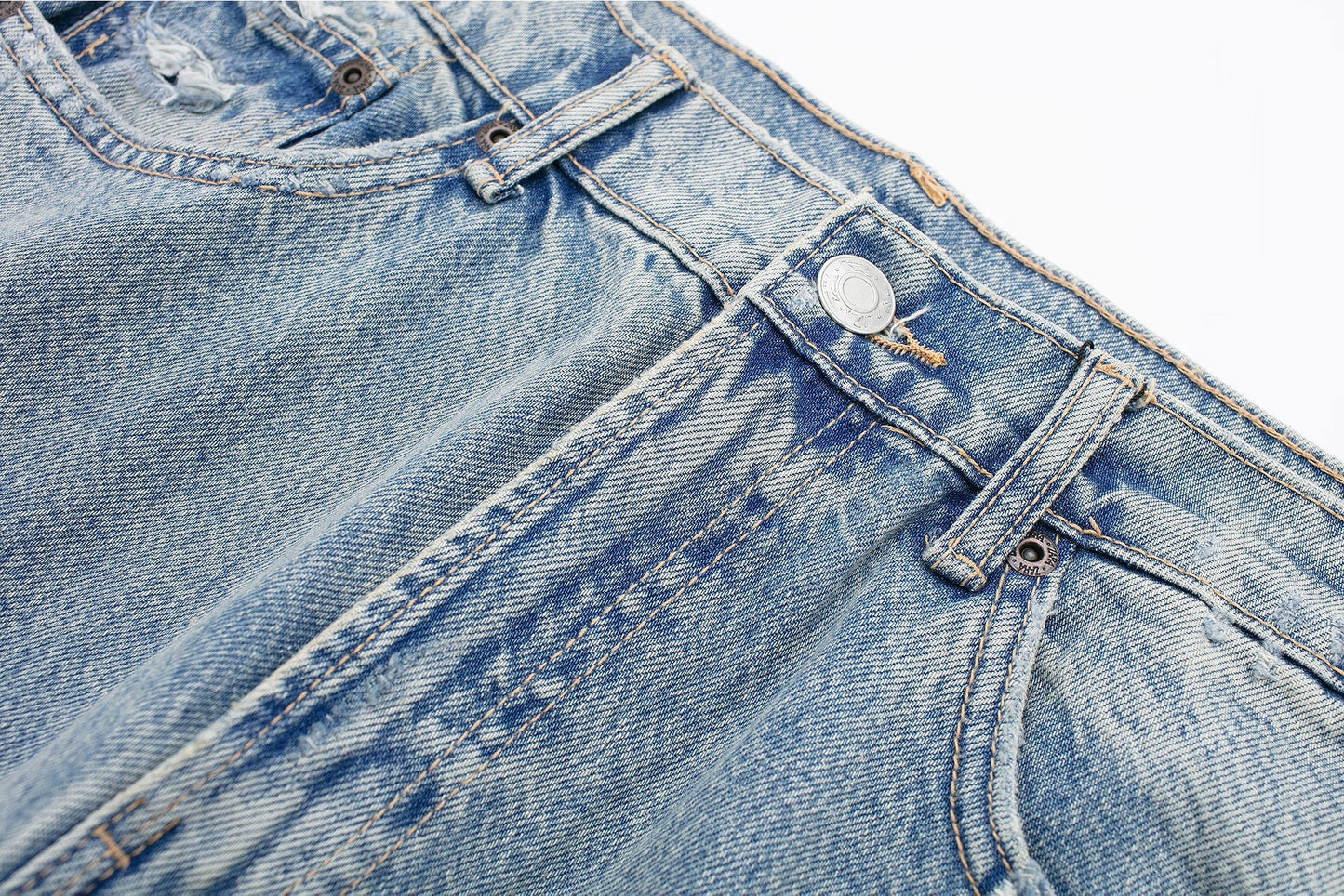 Vintage Patchwork - High-Waist Jeans