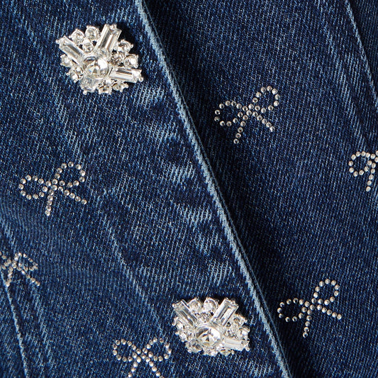Denim Dazzle Mini Dress