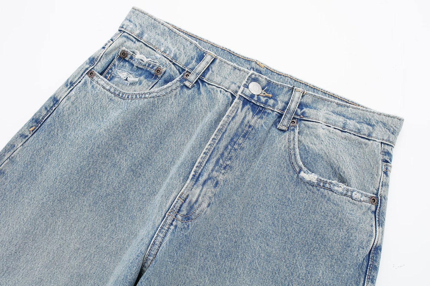 Vintage Patchwork - High-Waist Jeans