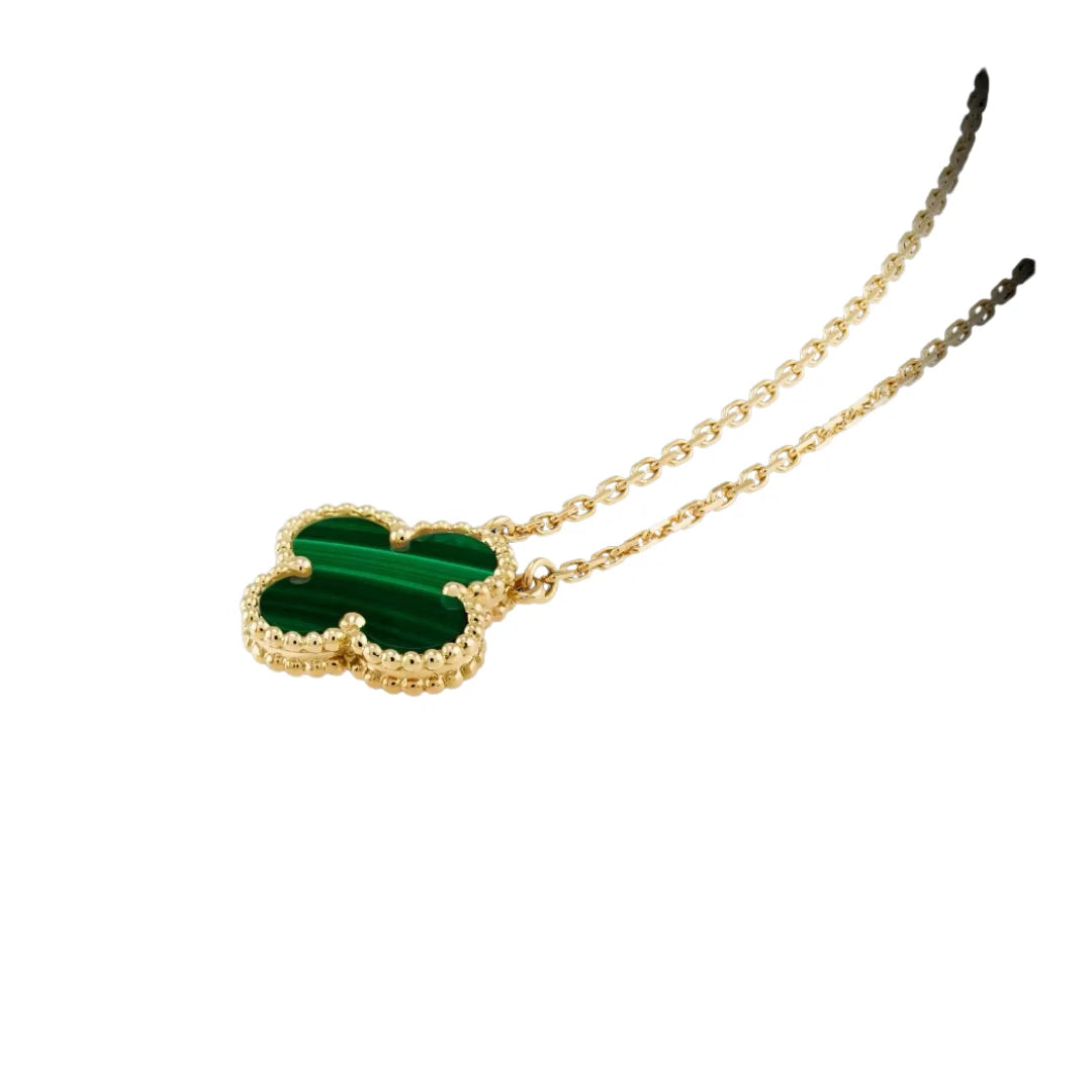Kleeblatt - Kette 18 Karat vergoldet