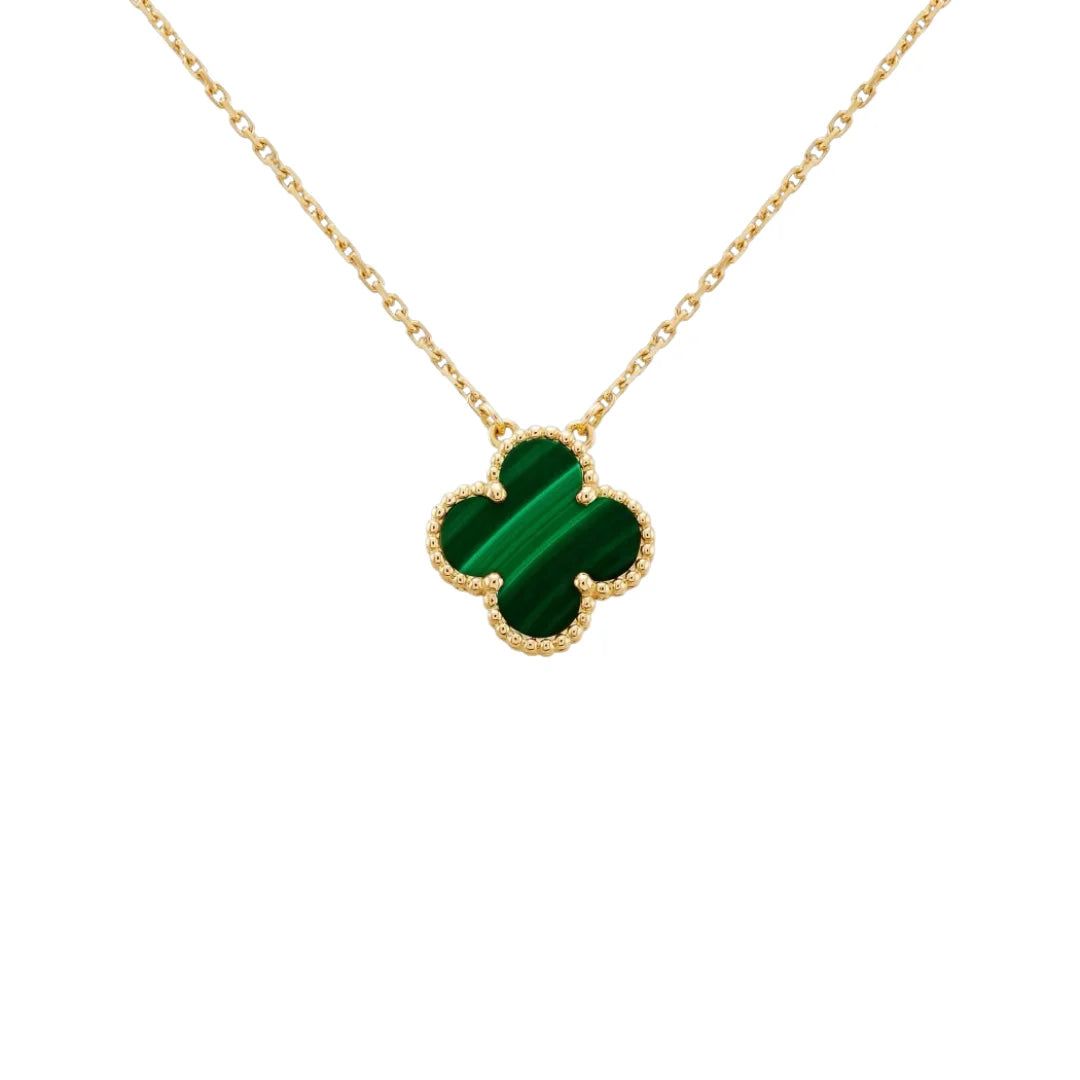 Kleeblatt - Kette 18 Karat vergoldet