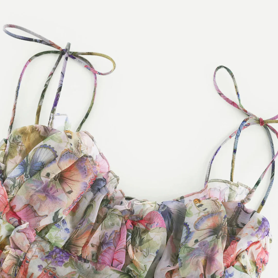 Colorful Grace - Elegantes Multicolor Kleid